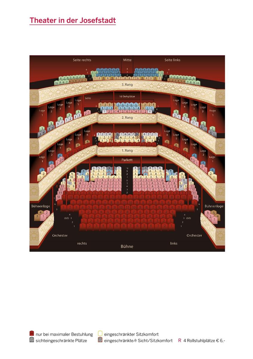 Seating plan for Theater in der Josefstadt
