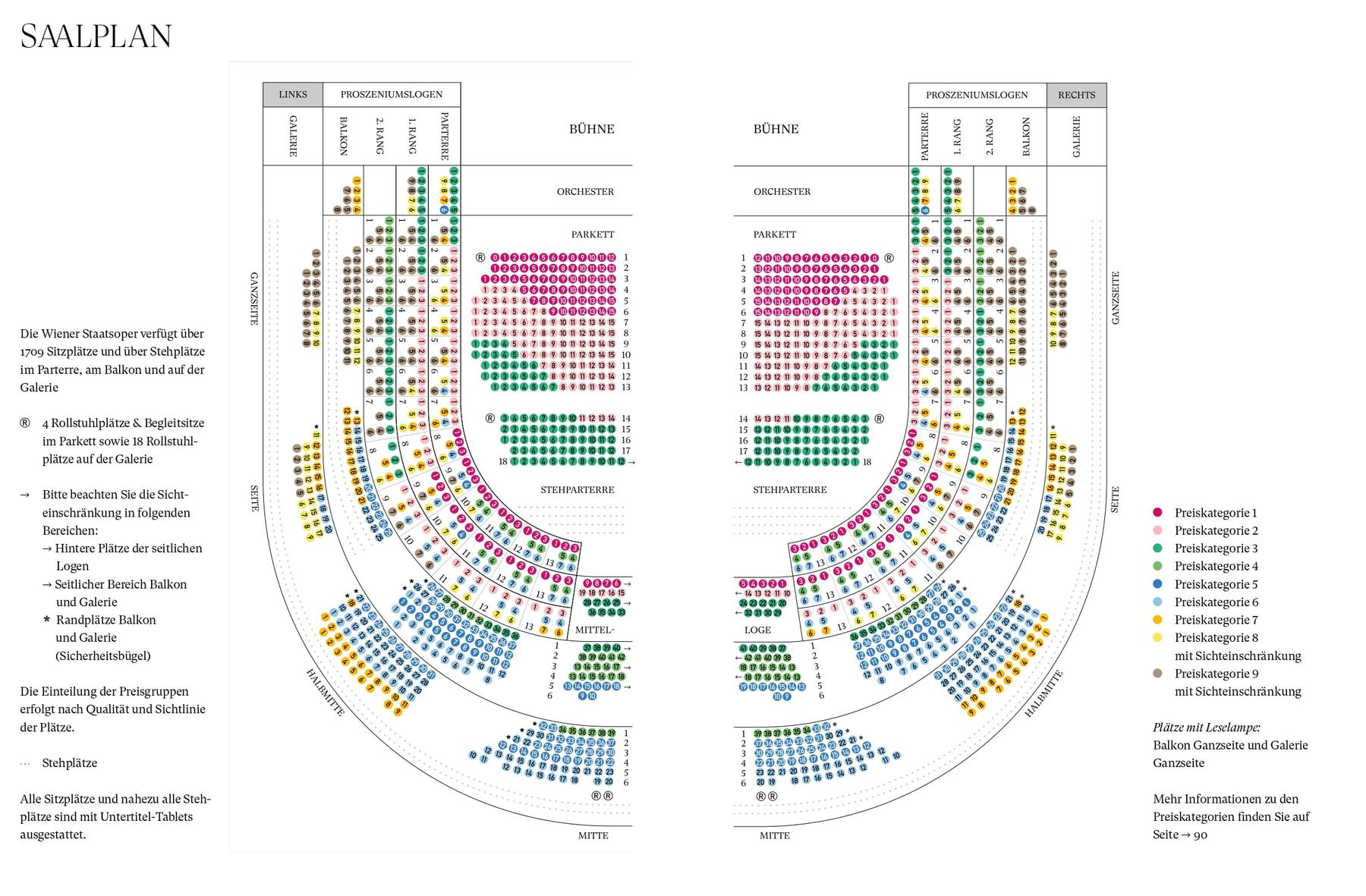 Seating plan for Staatsoper Wien