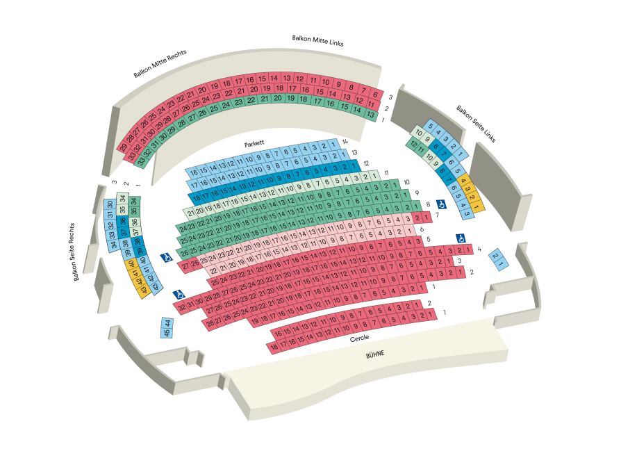 Seating plan for Akademietheater