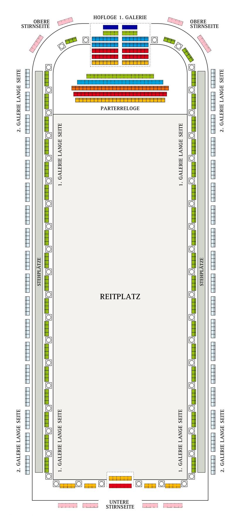 Seating plan for Spanische Hofreitschule