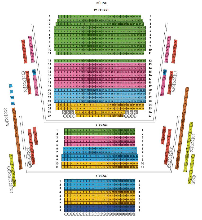 Seating plan for Haus für Mozart