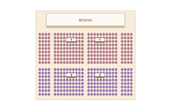 Seating plan for Hofburg Festsaal